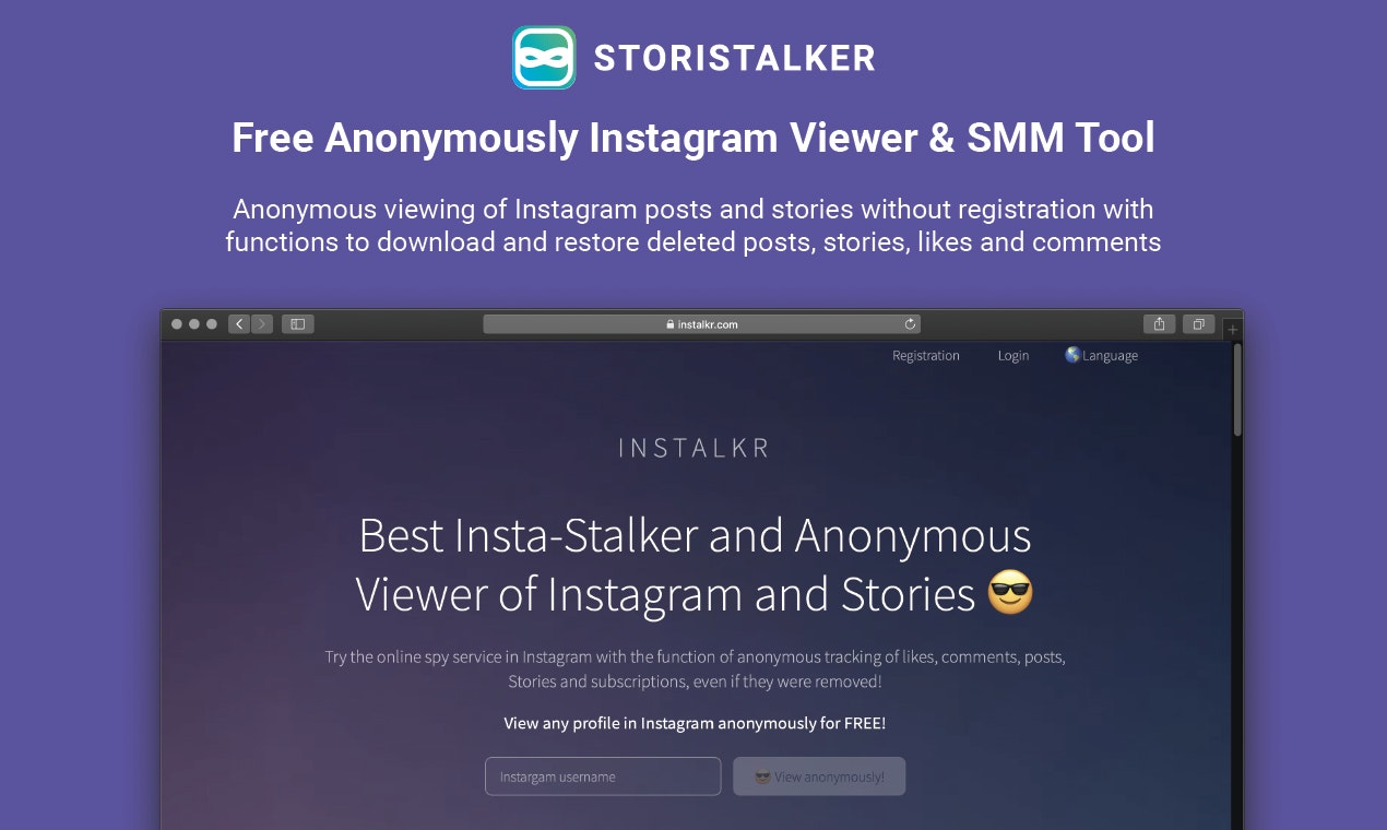 Anónimamente Visor de Instagram y herramienta SMM media 1