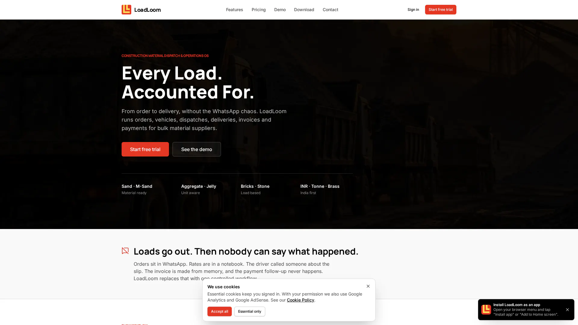 LoadLoom — Every Load. Accounted For. gallery image