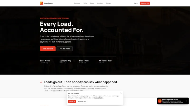 LoadLoom — Every Load. Accounted For. screenshot 1