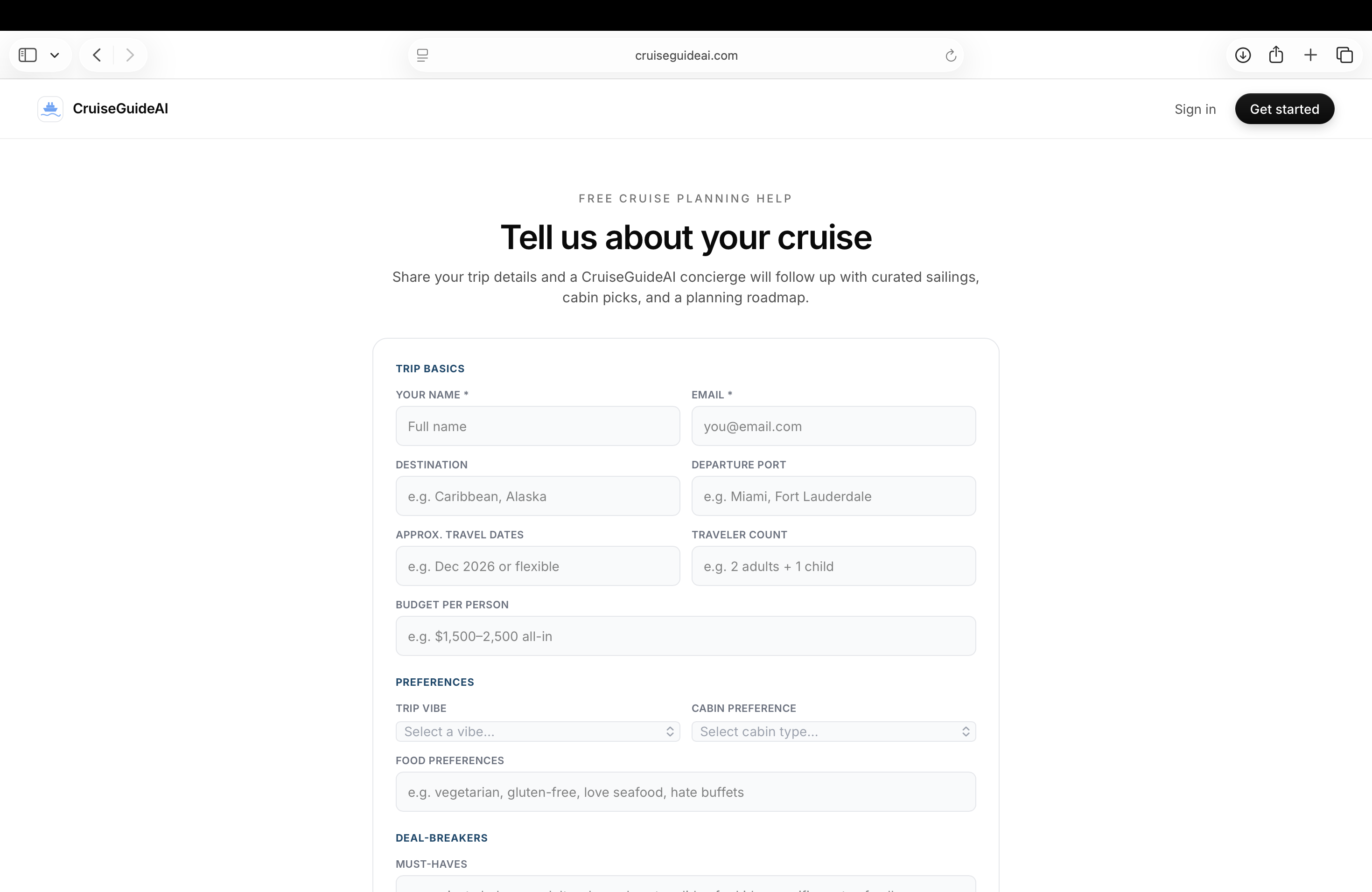 CruiseGuideAI gallery image