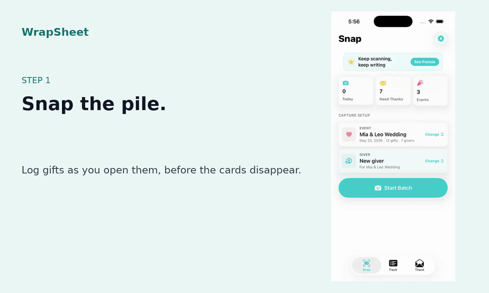 WrapSheet screenshot 2