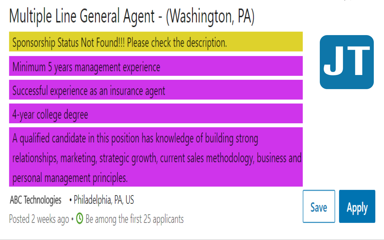 Chrome Extension - LinkedIn Job Tool gallery image