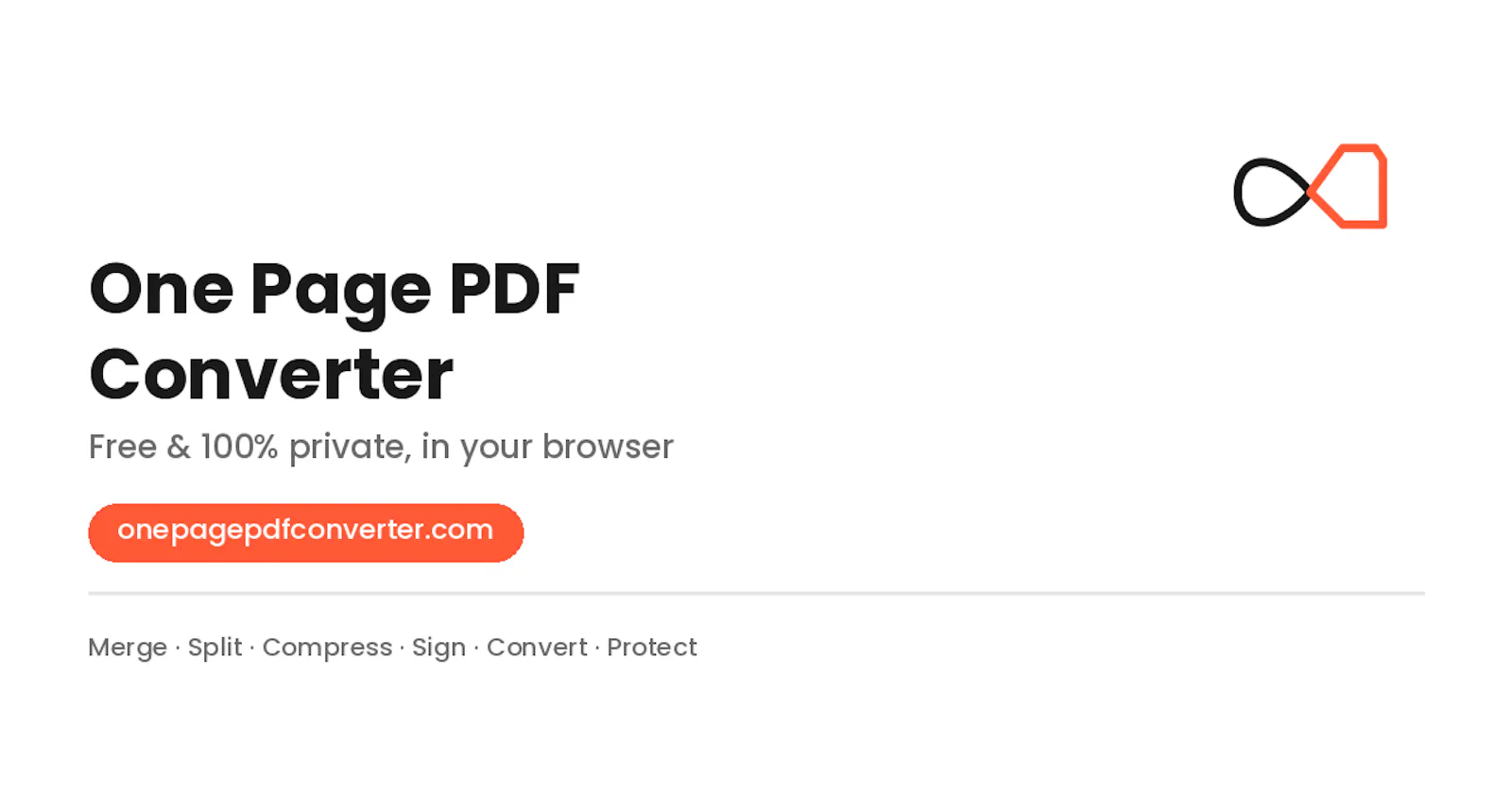 One Page PDF Converter screenshot 1