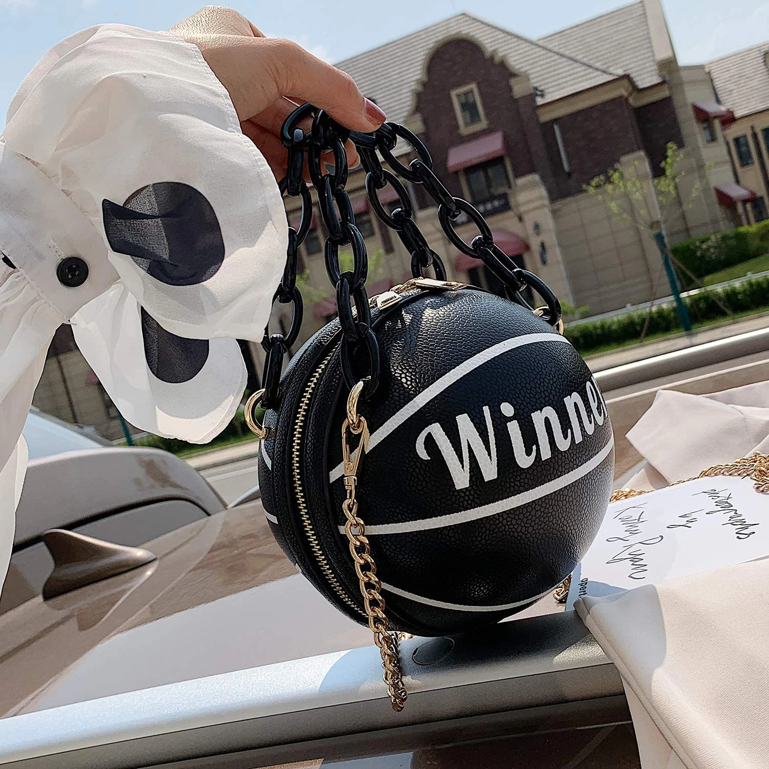 Basketball-shaped Purse For Women