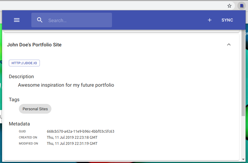 Fav Bookmark Manager gallery image