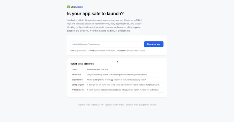 ShipCheck screenshot 2