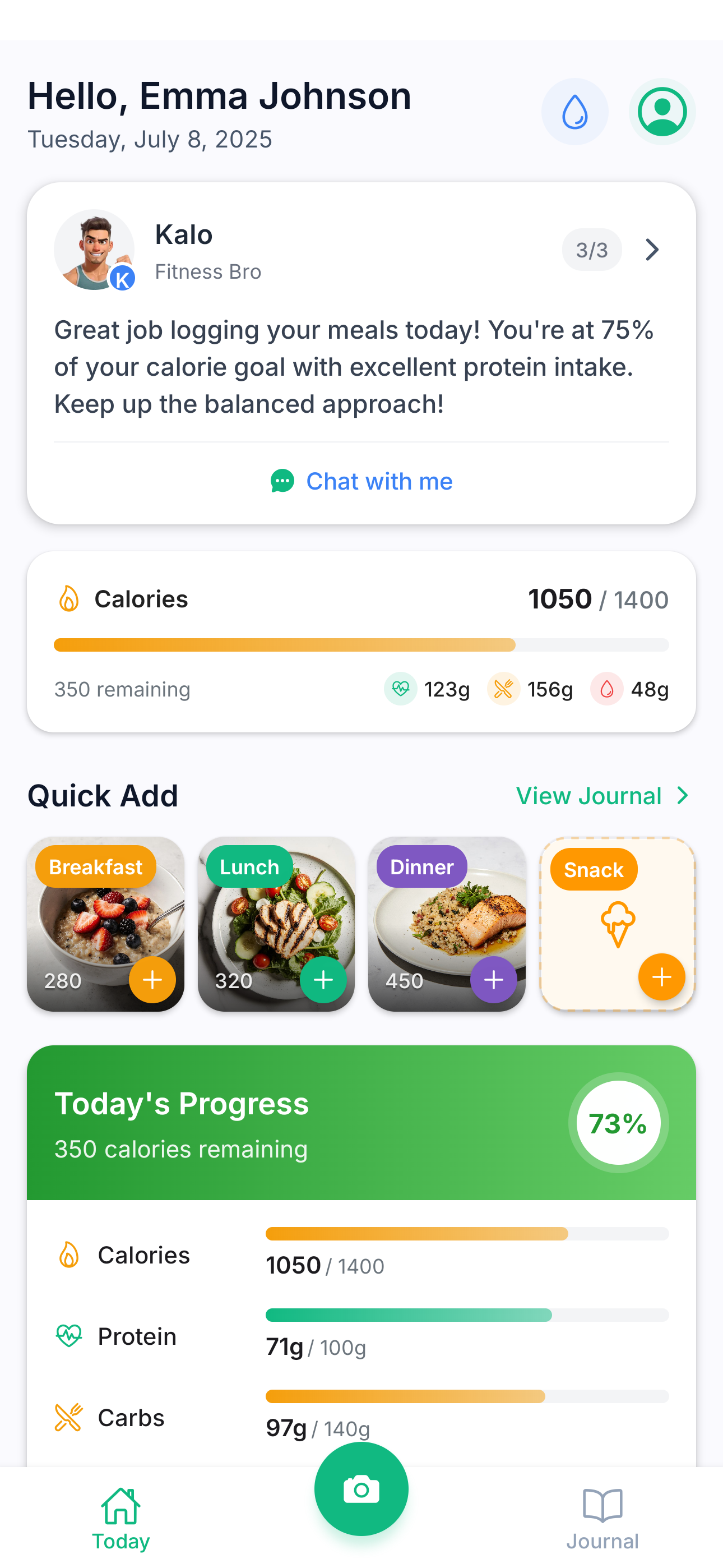 Kaloria - AI Calorie Tracker & AI Coach media 4