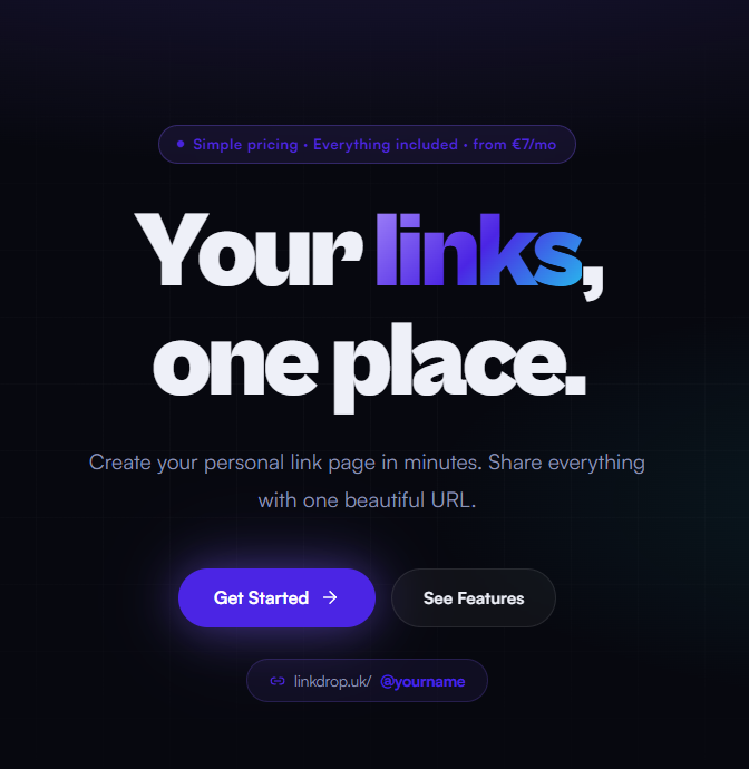LinkDrop — Your links. One place. gallery image