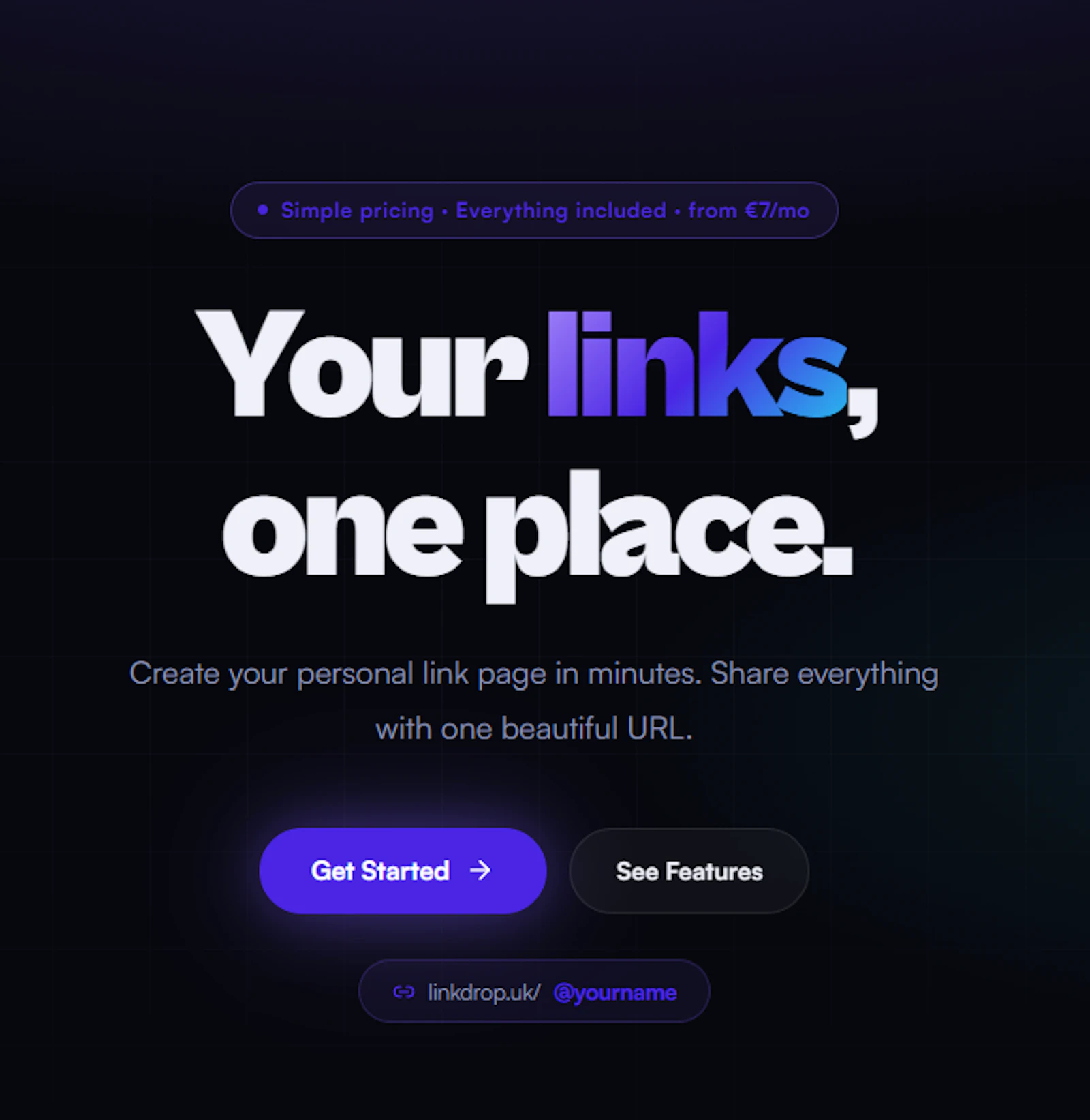 LinkDrop — Your links. One place. screenshot 2