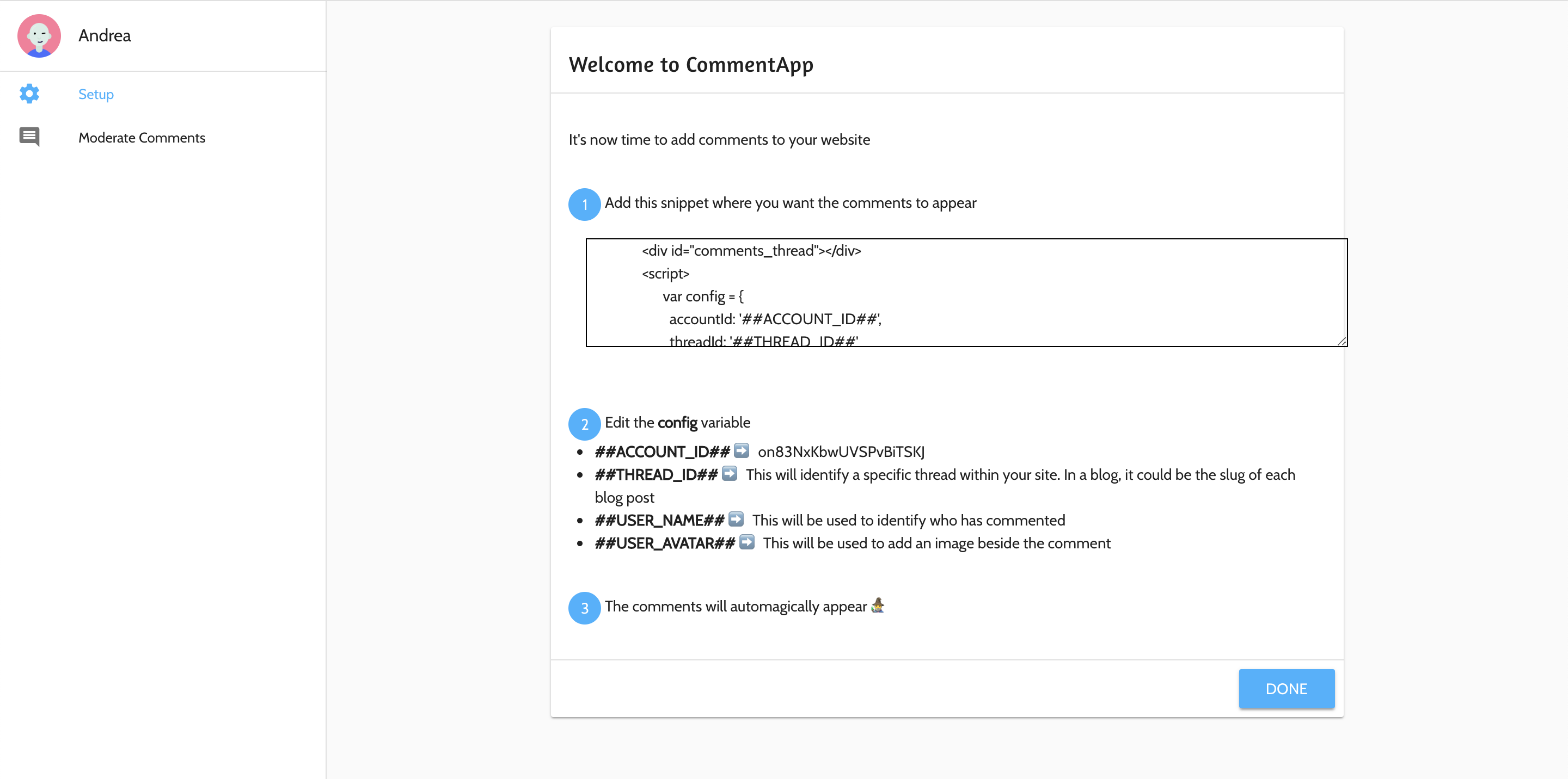 CommentApp gallery image