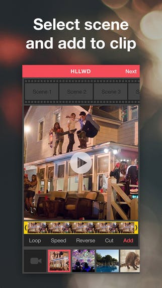 HLLWD - video editing app media 3