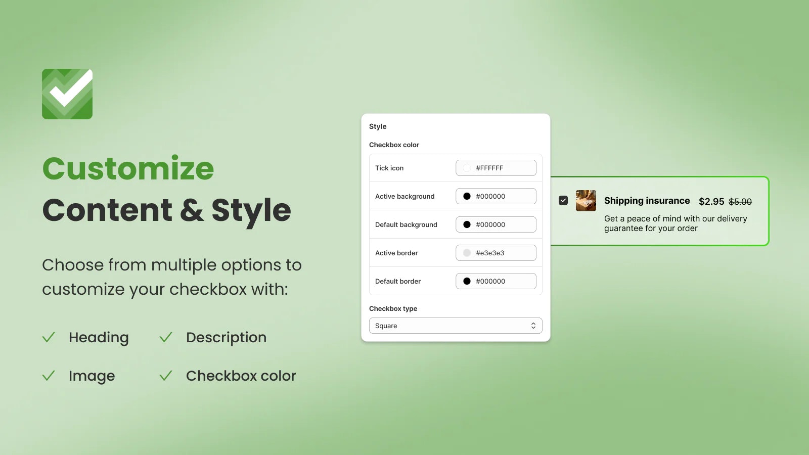 Onetick Checkbox Upsell media 2