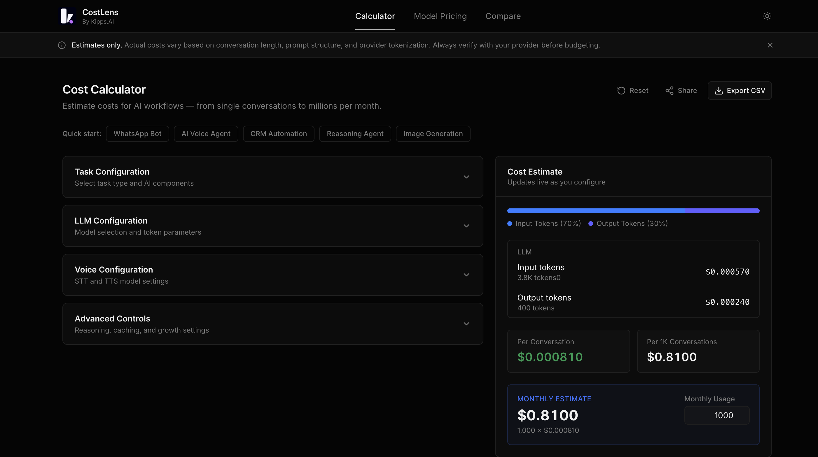 Kipps.AI CostLens: Open Source gallery image