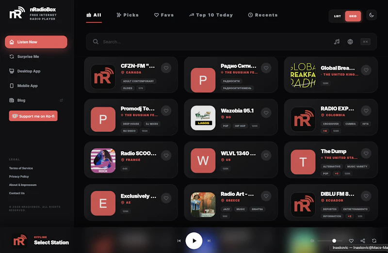 nRadioBox screenshot 9