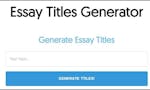 Essay Titles Generator image