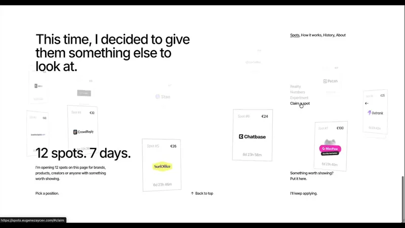 Spots screenshot 1 (video preview)