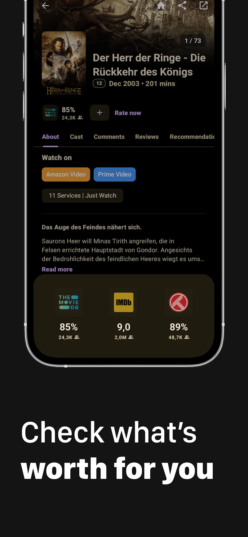Moviebase 6.0 screenshot 2