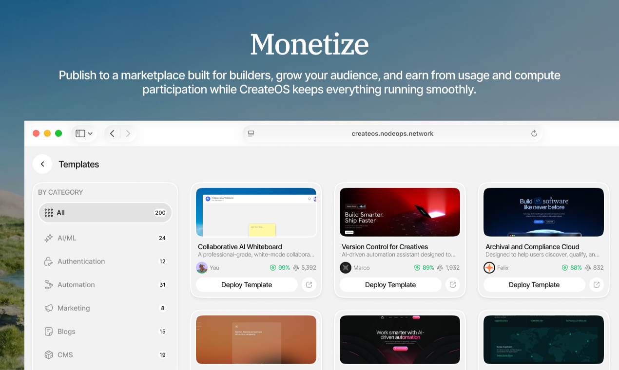 CreateOS gallery image