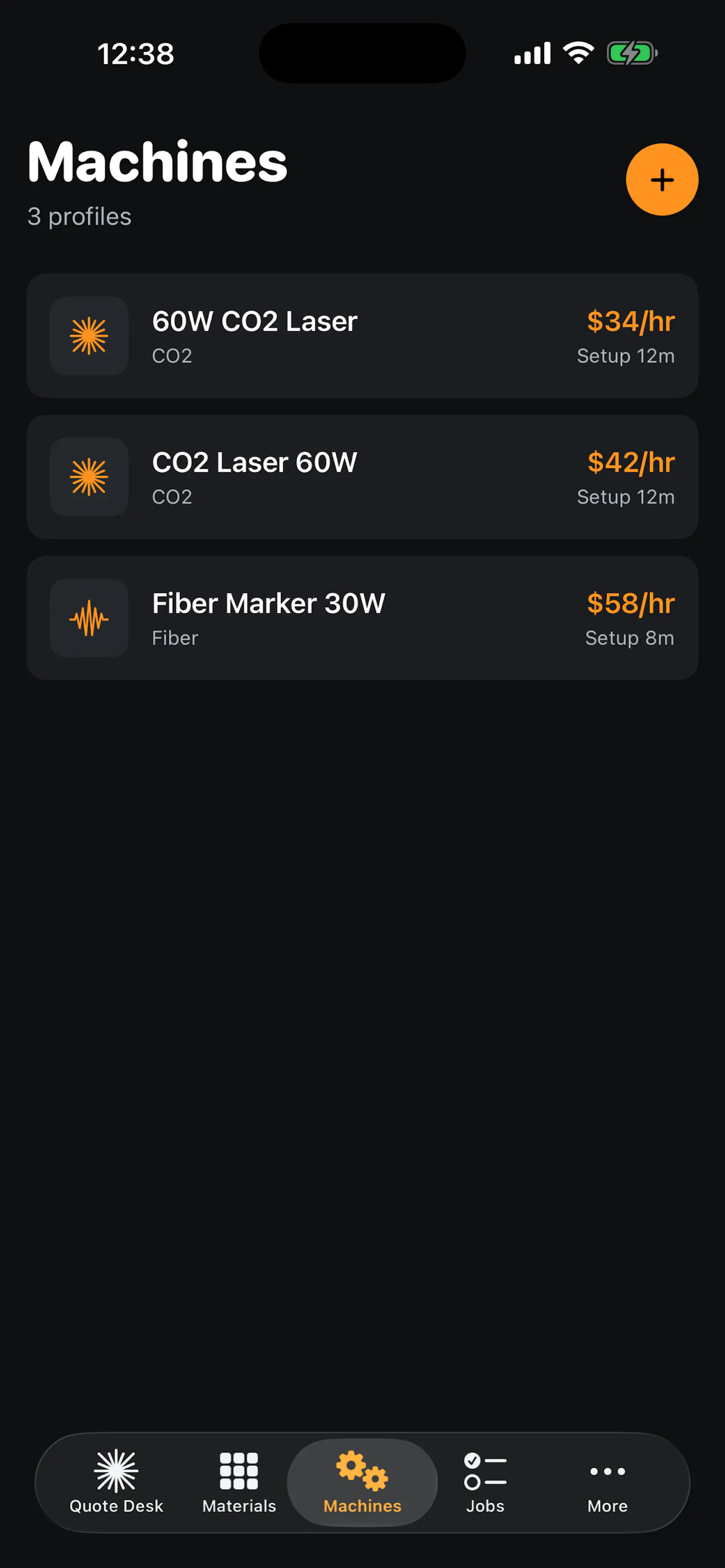 BeamQuote: Laser Job Quotes screenshot 1