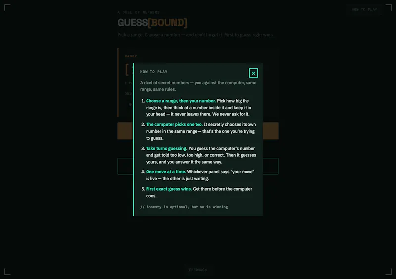 GuessBound — A Duel of Numbers screenshot 3