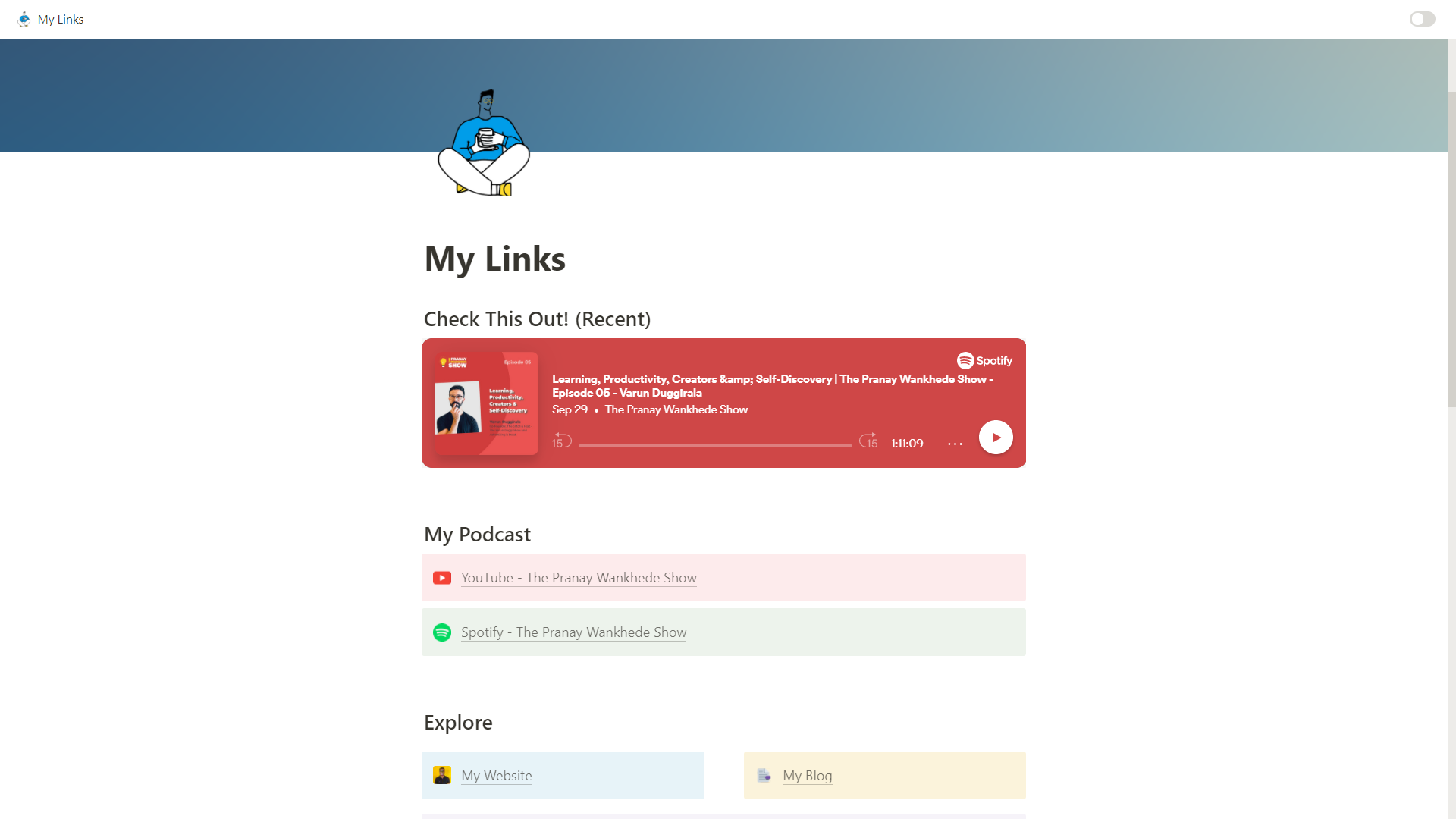Notion: Personal Website gallery image