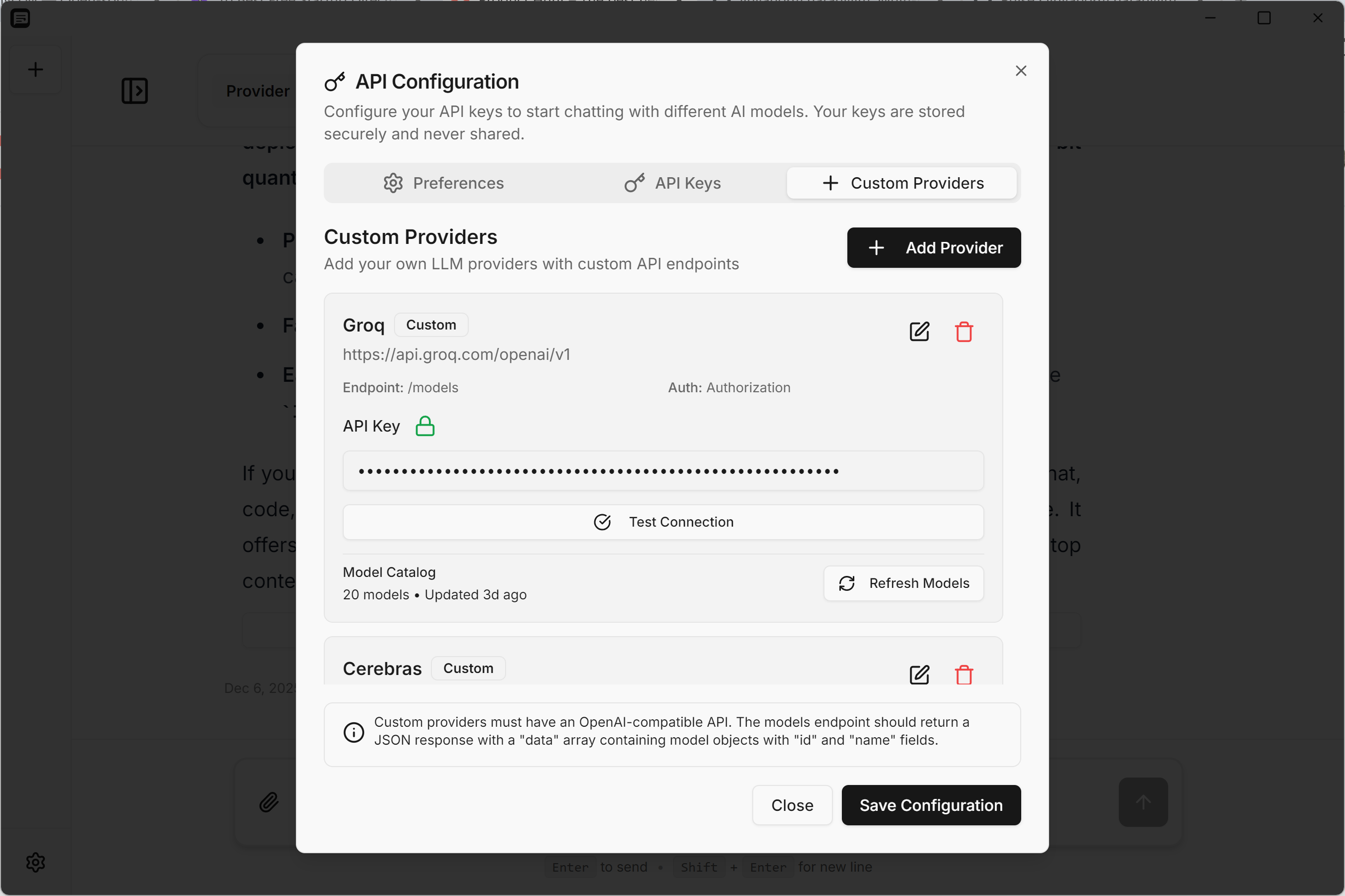 ChatAnyLLM - Screenshot 2 showing product features and functionality