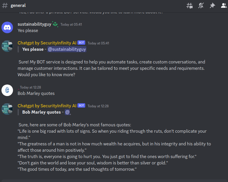 Pregúntele a AI en Discord