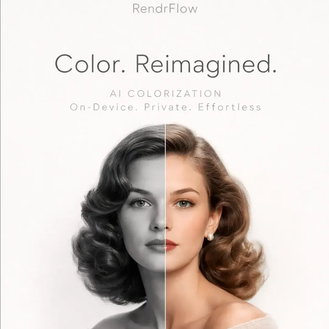Rendrflow : On Device Ai Tools のプロダクトバナー