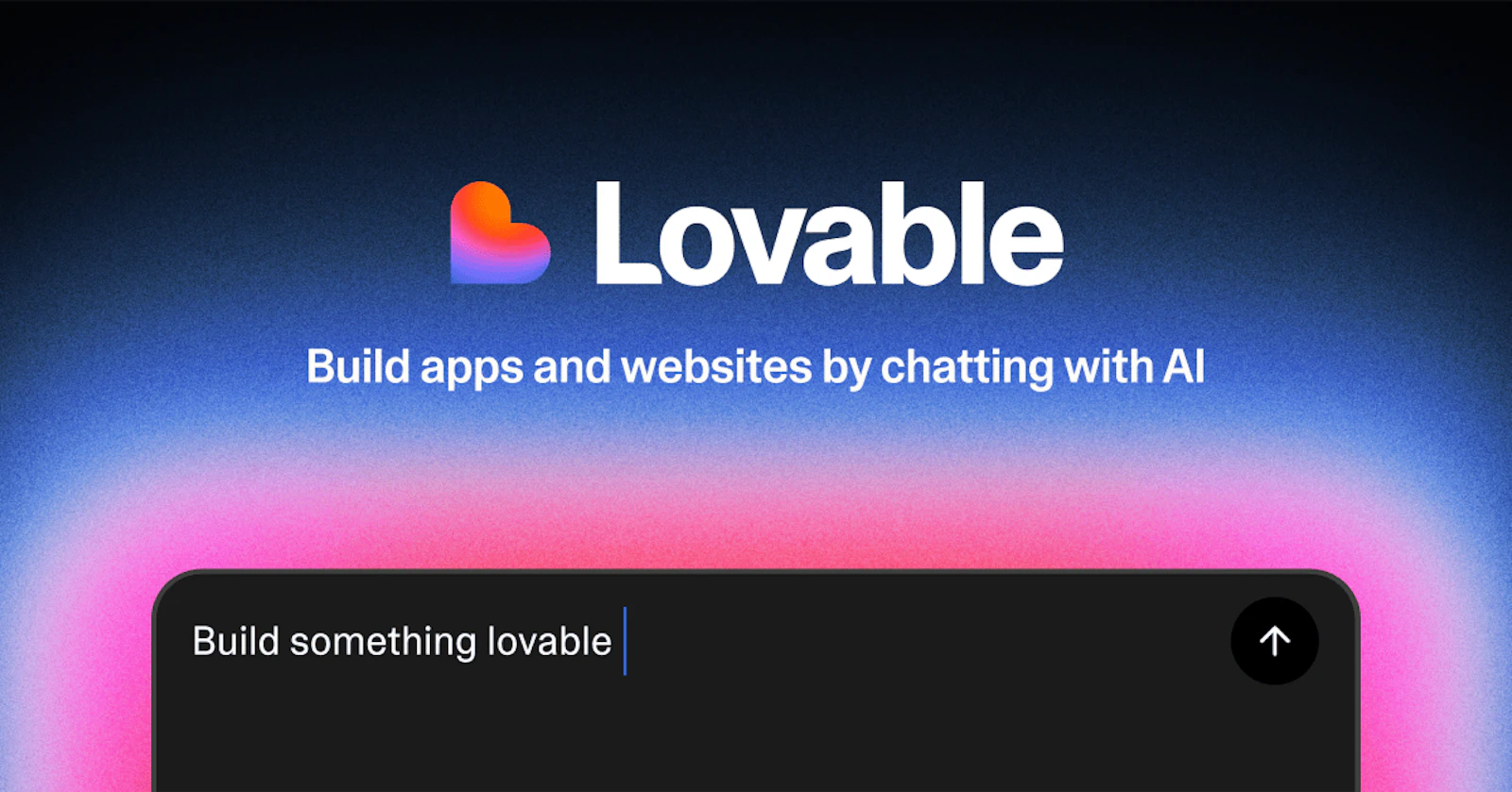 Lovable desktop app — chat interface generating a full React application from a natural-language prompt