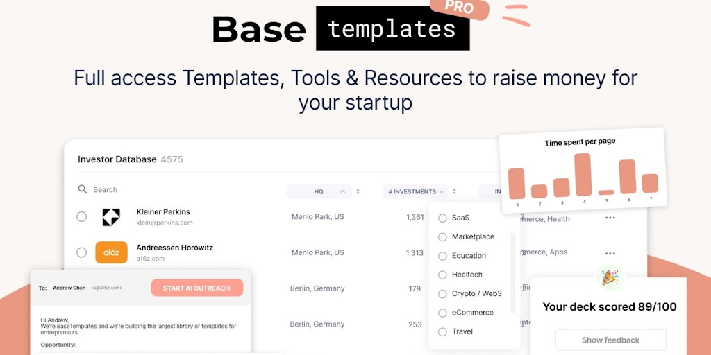 BaseTemplates: Templates & Resources to raise money for your startup ...
