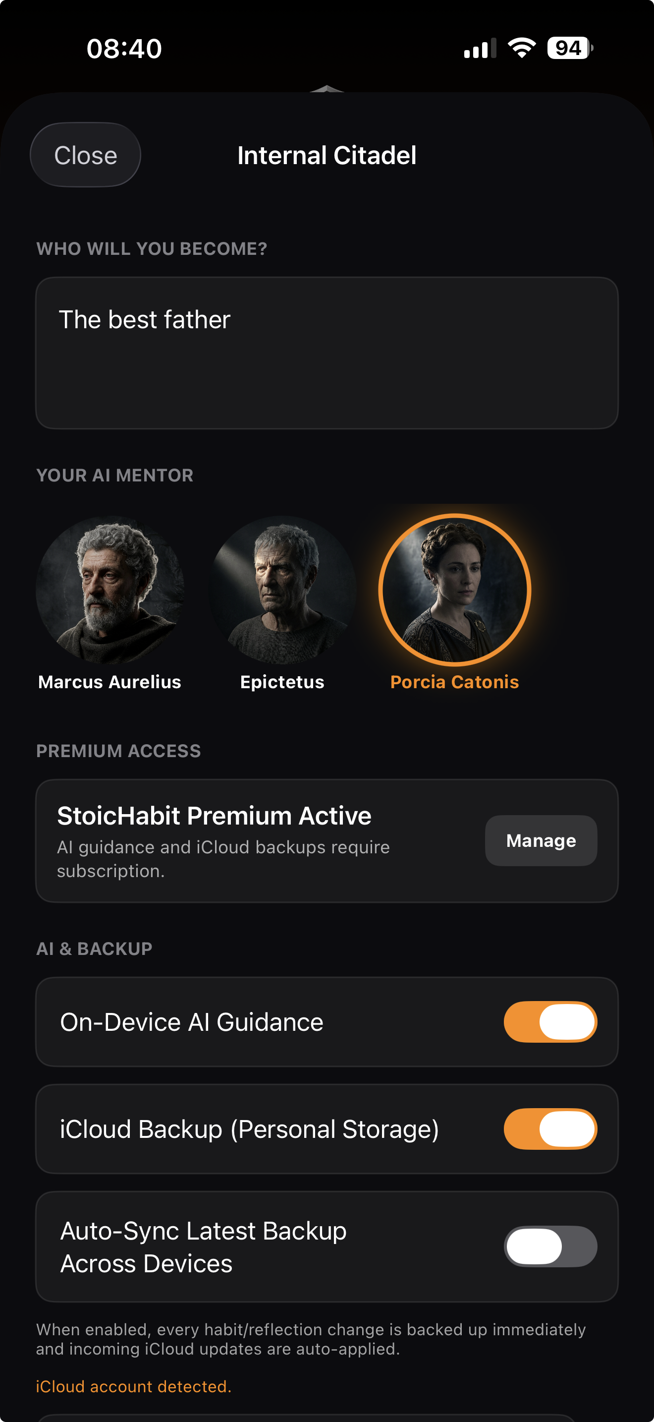 StoicHabit App gallery image