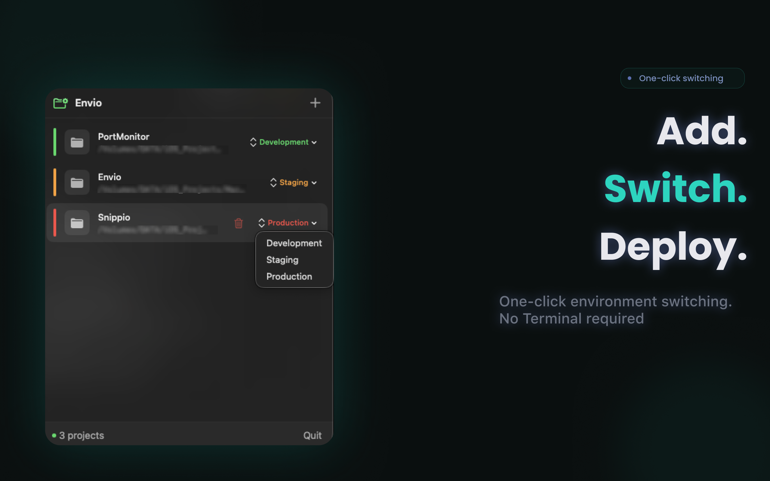 Envio - .env Manager gallery image