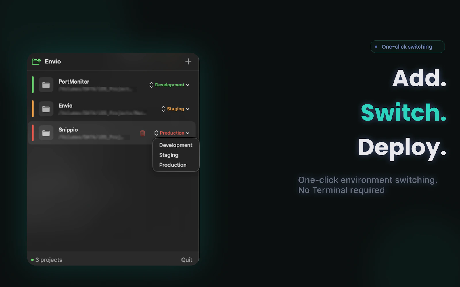 Envio - .env Manager screenshot 3