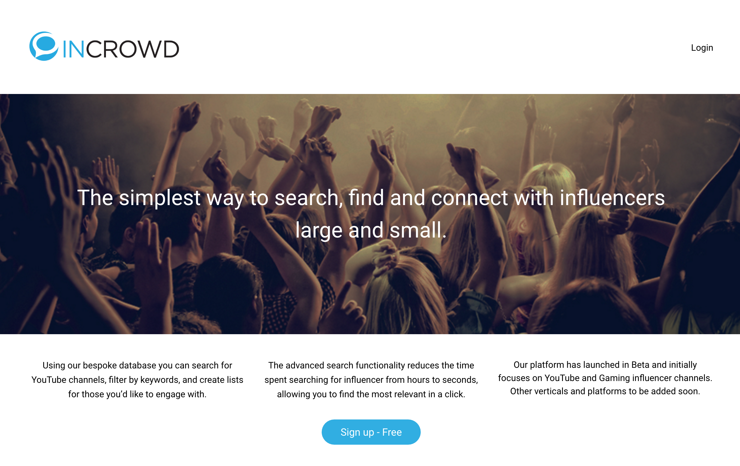 InCrowd - Social Influencer Search Platform gallery image