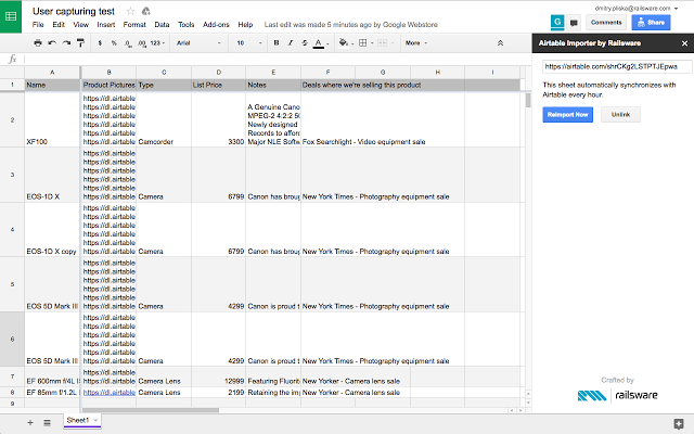 Airtable Importer gallery image