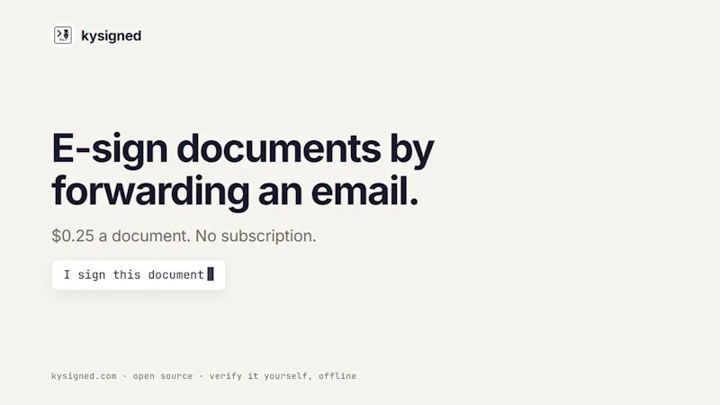 kysigned screenshot 1 (video preview)