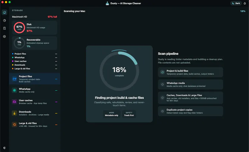 Dusty screenshot 1