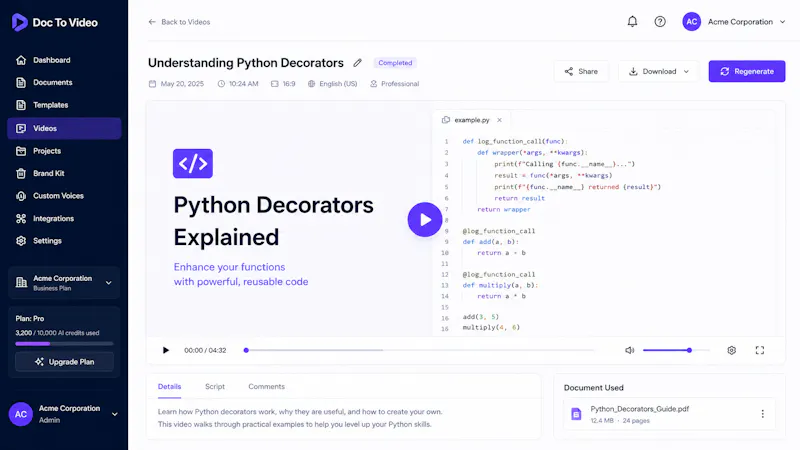 Narrdoc — Turn docs into demo videos screenshot 5