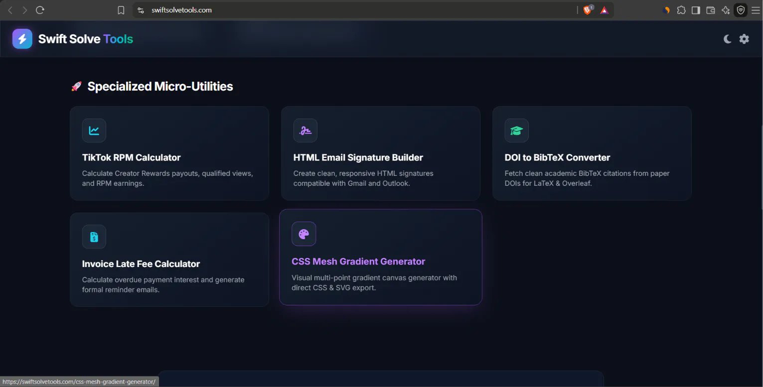 Swift Solve Tools gallery image