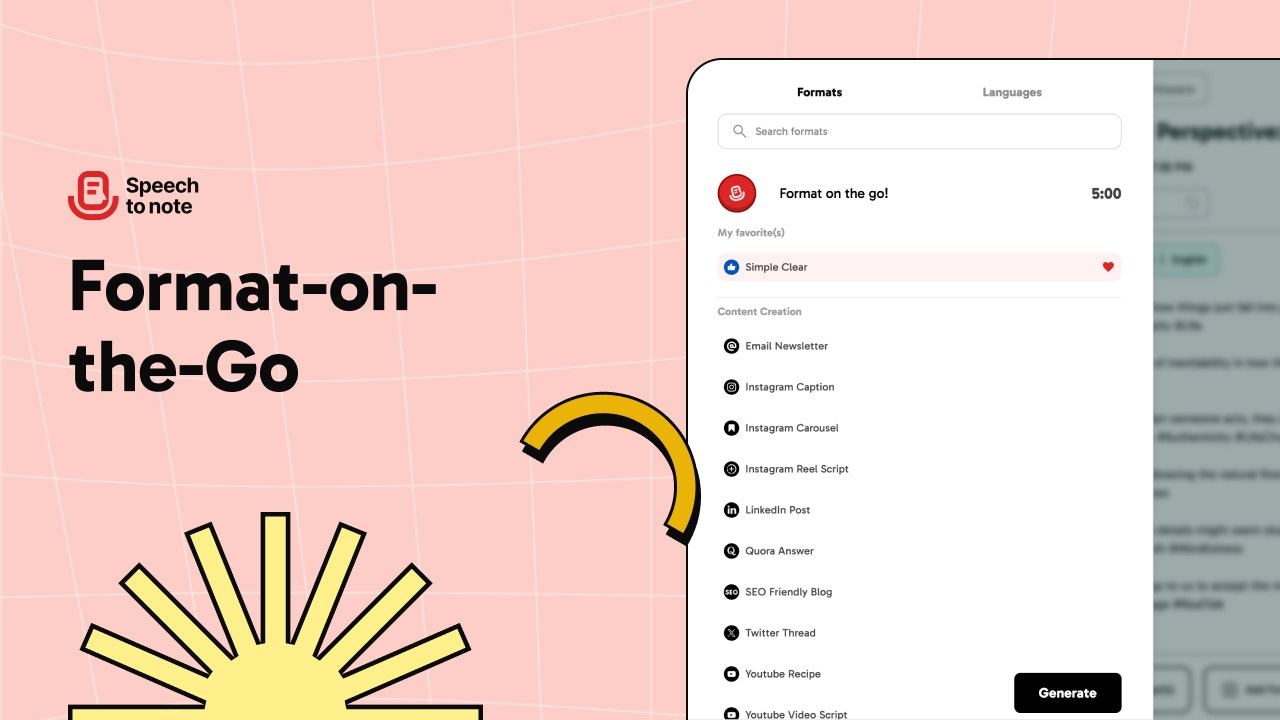 Speech om de mobiele app op te merken - Notes onderweg maken!Online, offline media 8