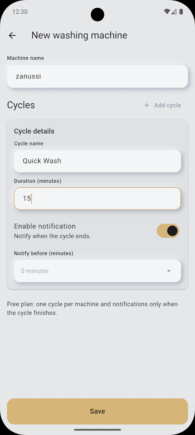 Washing Machine Timer screenshot 1