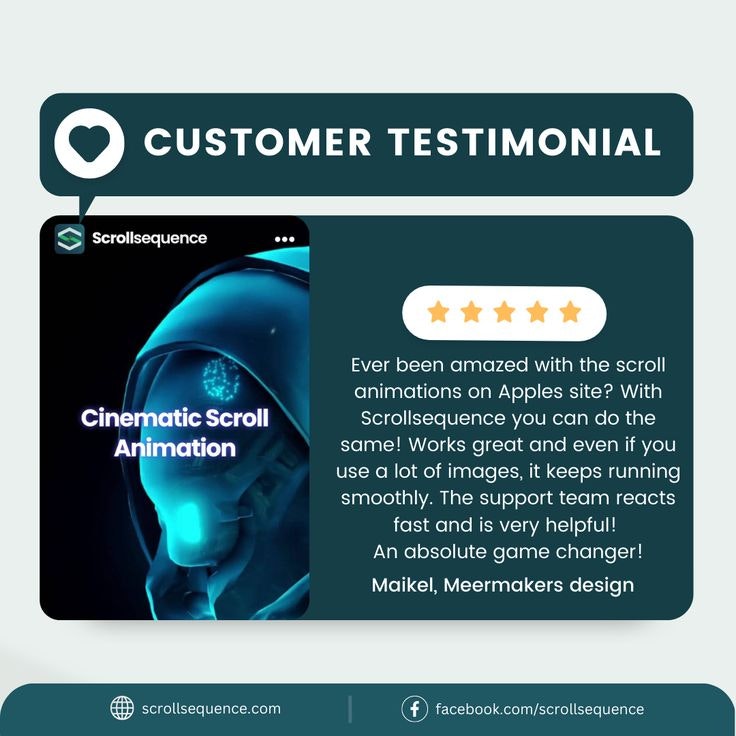 Scrollsequence — product overview and interface preview