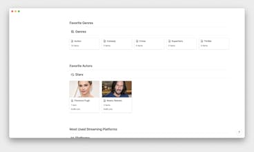 Movies Tracker for Notion gallery image