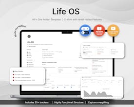 Life OS Notion Template gallery image