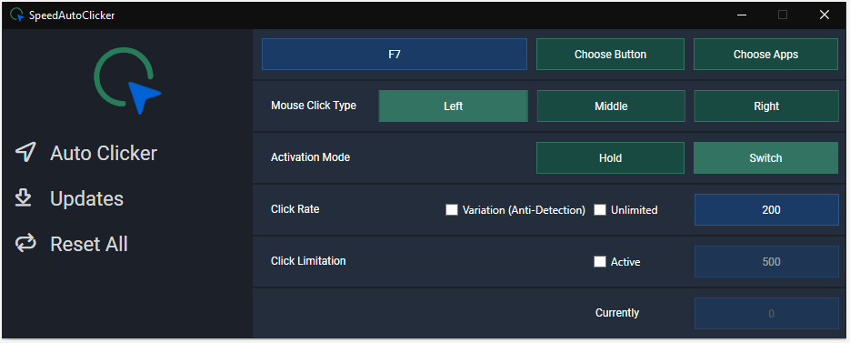 Max Speed Clicker: A very fast single-target auto clicker (free