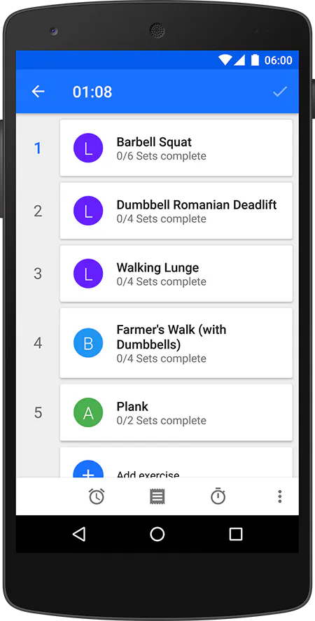 Progression Fitness Tracker