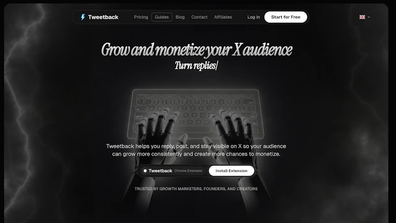 Tweetback screenshot 2