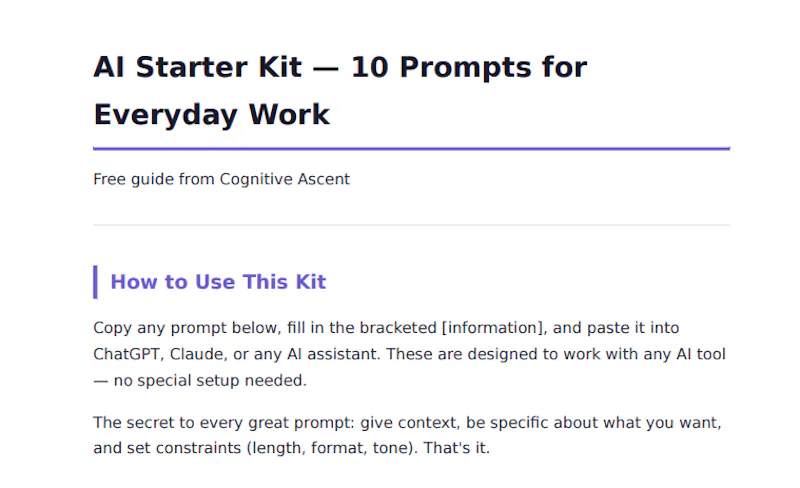 Cognitive Ascent screenshot 3