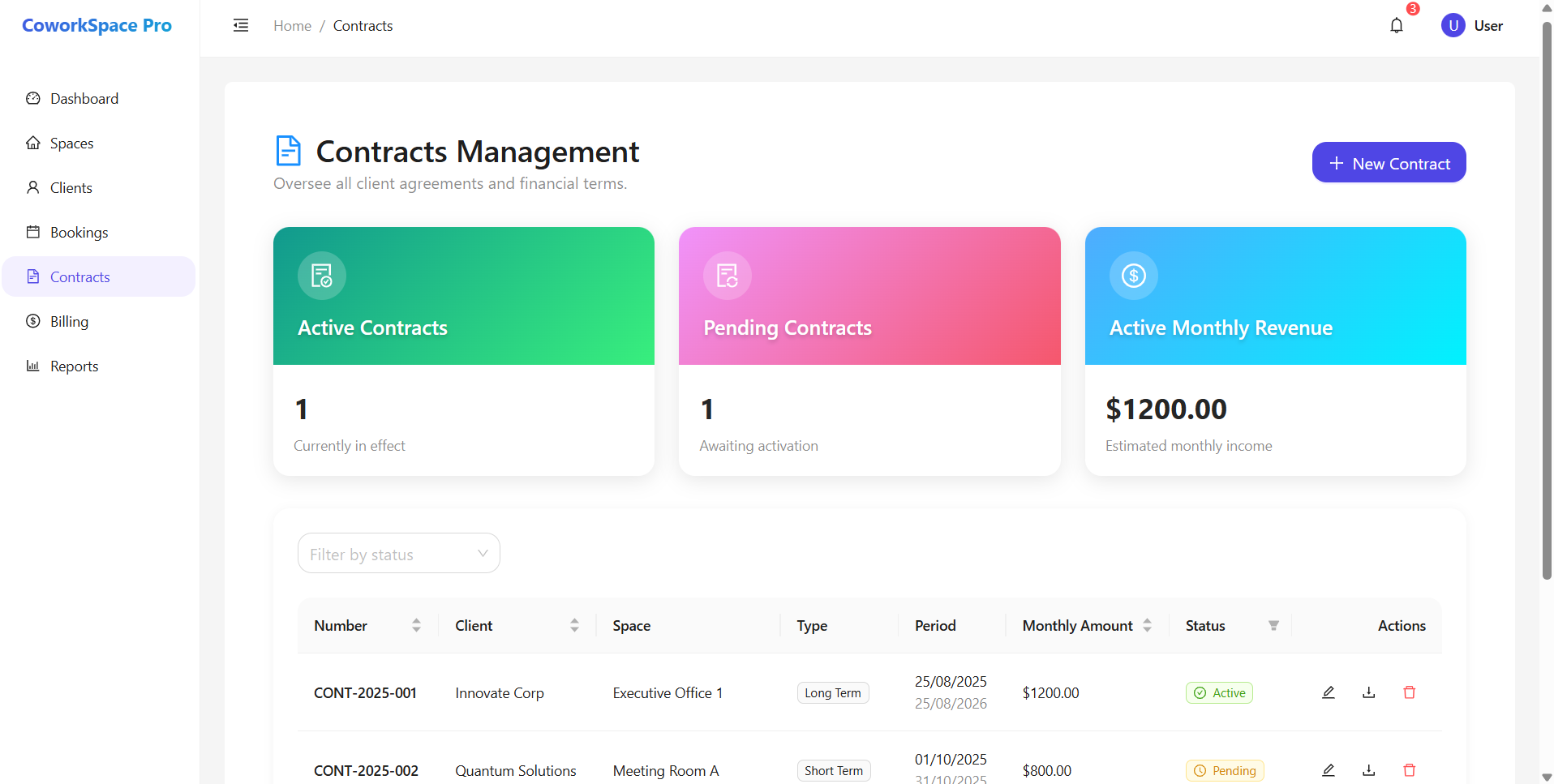 Média CowOrkSpace Manager Pro - L'avenir de la gestion de l'espace de coworking - démo à accès précoce 5