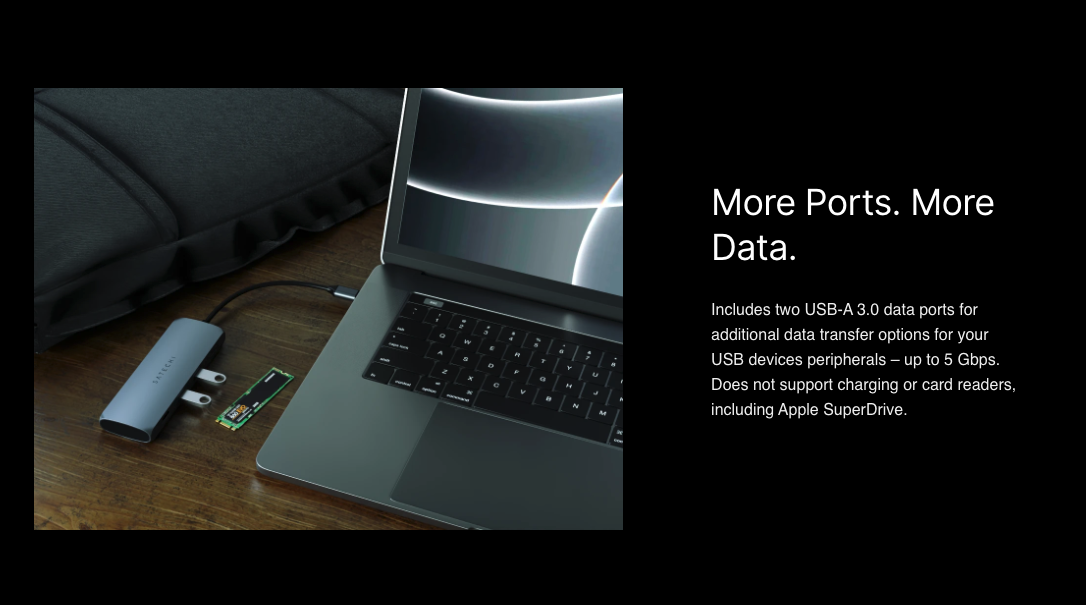 USB-C Multiport adaptor + SSD storage gallery image